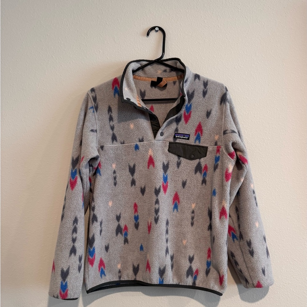Patagonia Gray Patterned Sweatshirt